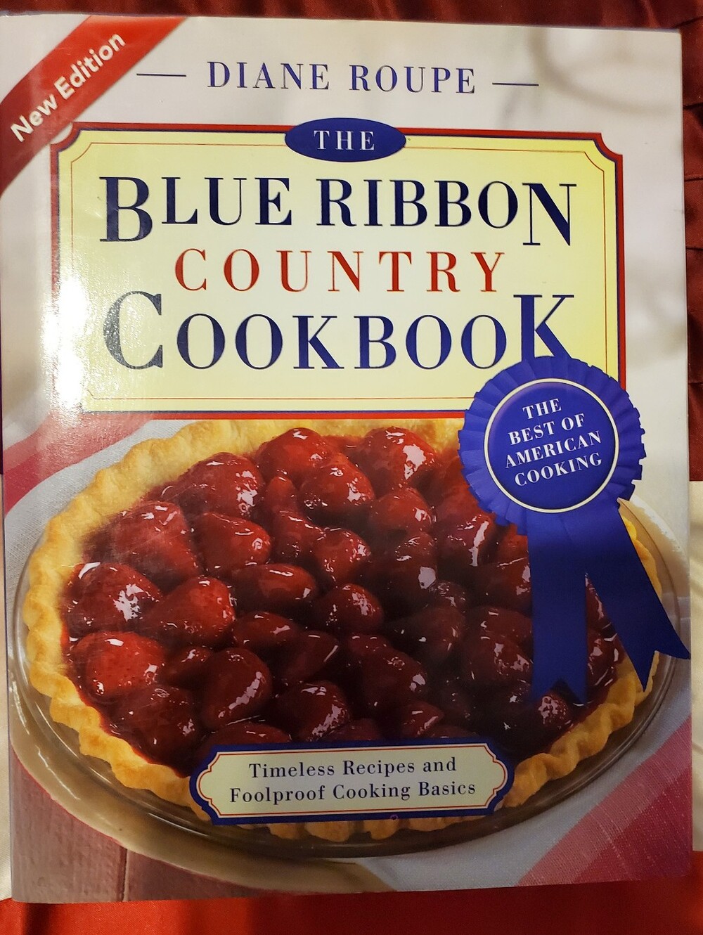 SIGNED The Blue Ribbon Country Cookbook Hardcover Diane Roupe Autographed